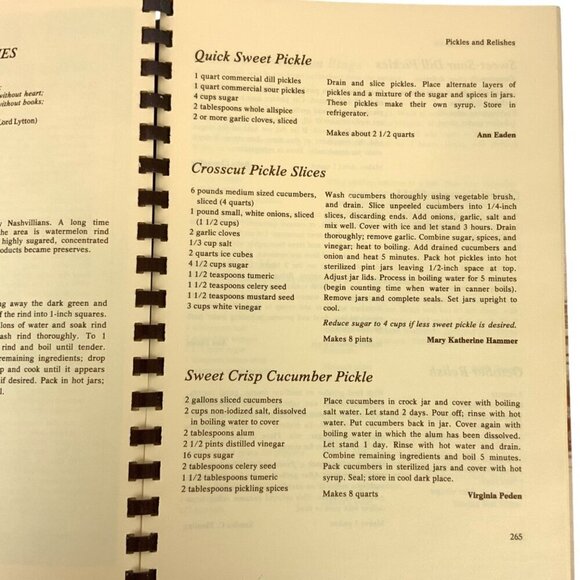 The Nashville Cookbook Area Home Economics Association 1977 Third Printing - Picture 12 of 12